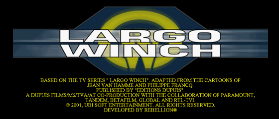 Largo Winch.Commando Sar Title Screen